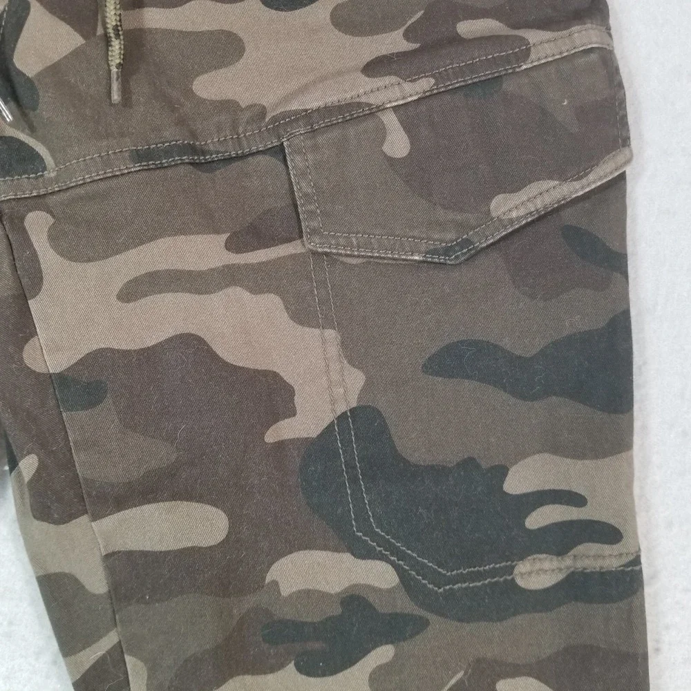 Split camo cargo jogger pants men's XL extra large green Flex outdoor